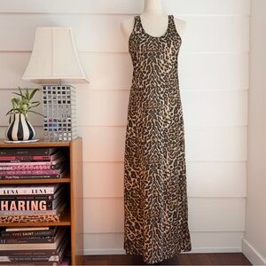 Denim & Supply Leopard Print Maxi Tank Dress size S